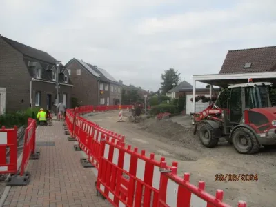 Bild von der Sanierung der Feldstr. in Nieukerk im Jahr 2024